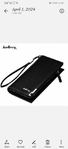 mens long wallet leather branded