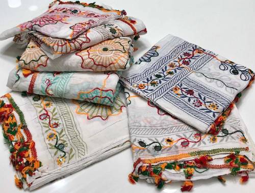Lawn Embroidery Dubatta
