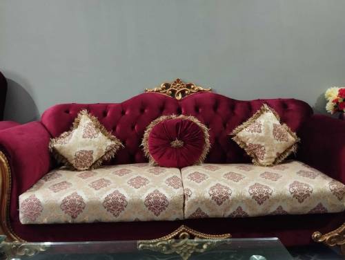 7 seater maroon color sofa set for sell All in new condition