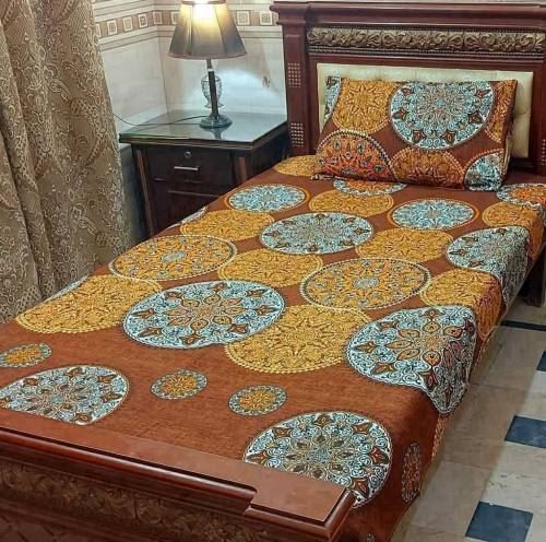 china crstal bedsheet for singal bed