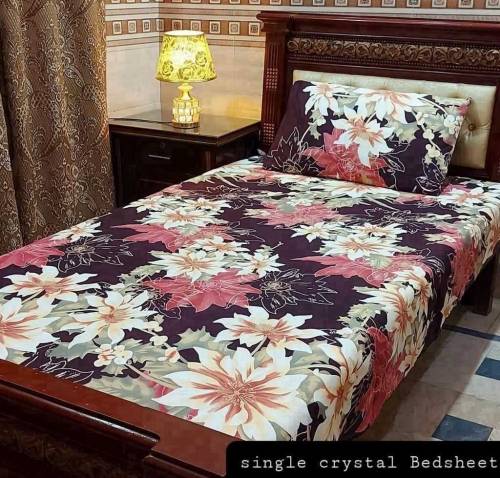 china crstal bedsheet for singal bed