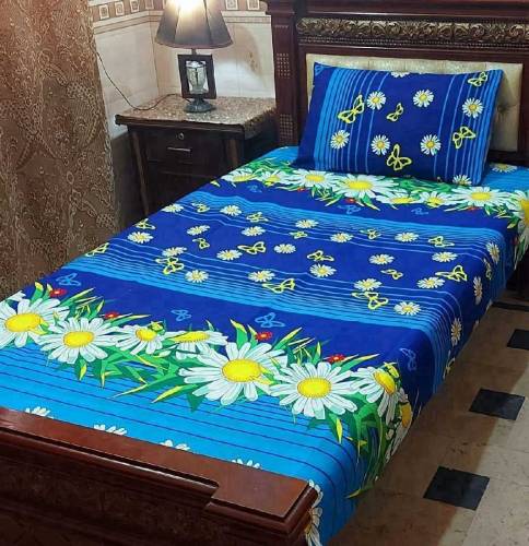 china crstal bedsheet for singal bed