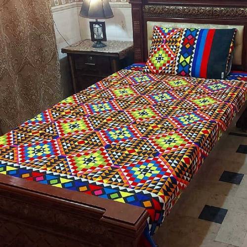 china crstal bedsheet for singal bed