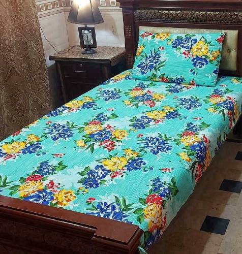 china crstal bedsheet for singal bed