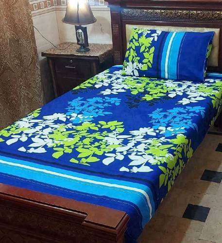 china crstal bedsheet for singal bed