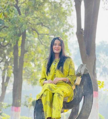 2 pcs women's stitched Arabic line printed shirt and trouser