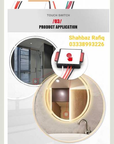 12v touch sensor switch led mirror 