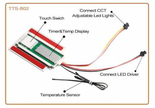 dc12v single button touch sensor switch Led clock temperature 
