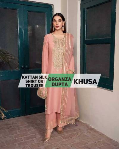 3 PC DRESS KATTAN SLIK 