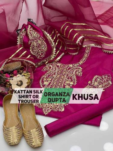 3 PC DRESS KATTAN SLIK 