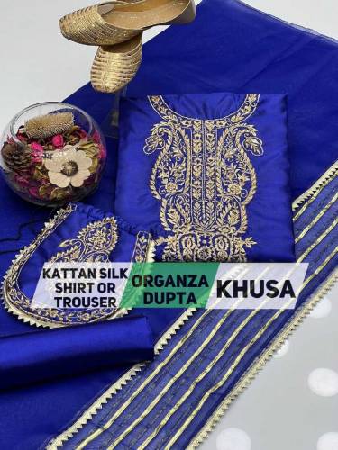 3 PC DRESS KATTAN SLIK 