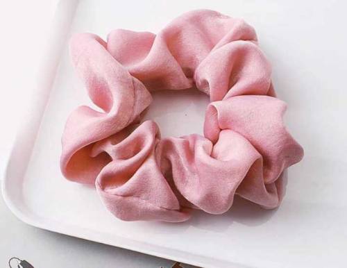 small silk hair scrunchies pack of 3 