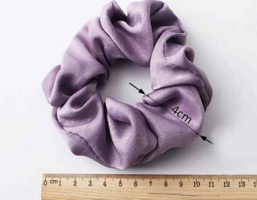 small silk hair scrunchies pack of 3 