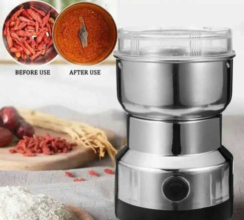 Electric grander. Mini grander with sharp blades. stainless steel gran