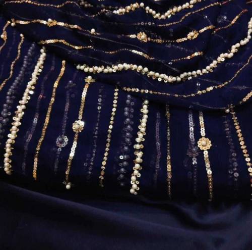 *CHIFFON MOTI COLLECTION **CHIFFON EMBROIDED Handwork  Shirt* *CHIFFON