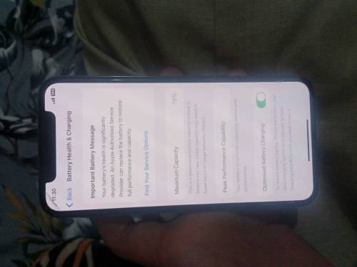 Iphone Xs non pta Only phone hy Battery service pr hy 