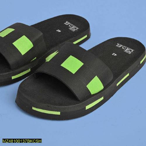 Black Camel Box Style Slide, Green