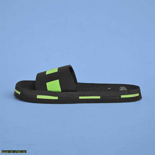 Black Camel Box Style Slide, Green