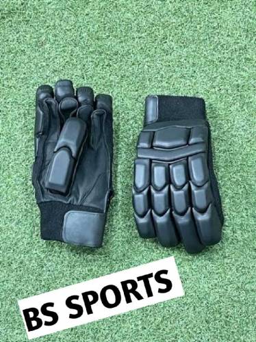 BLACK CRICKET BATTING GLOVES BLACK ADULT AND YOUTH