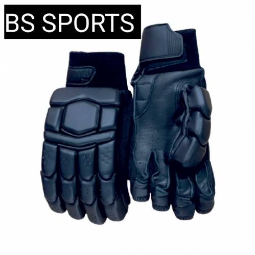 BLACK CRICKET BATTING GLOVES BLACK ADULT AND YOUTH