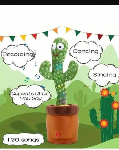 Dancing Cactus Plush Toy For Kids