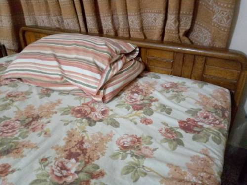 Bed with foam pure wooden bed no work required 