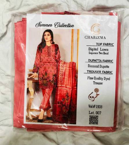 Charizma 3 piece unstitched 