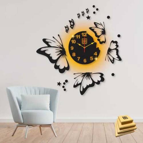 3d wall clock