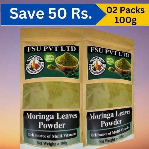 FSU Moringa Leaves Powder (100g) Per Bag| Pack of 2 Bags