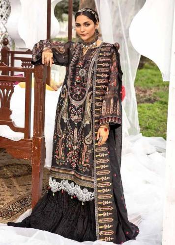 Gul Ahmed 3-Pcs Embroidered Jacquard Printed Unstitched Suit FE-32025