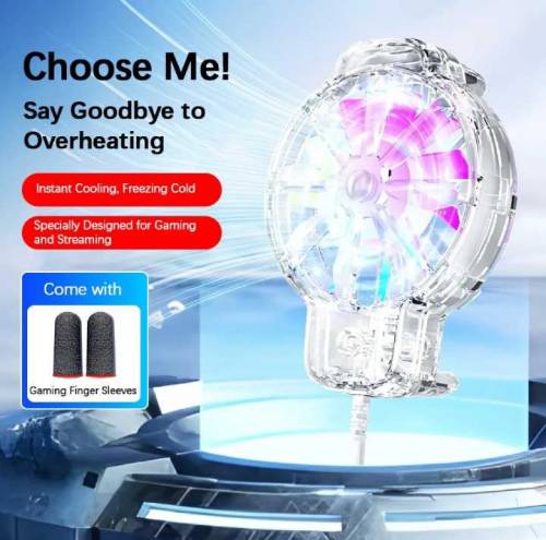 Mobile cooling Fan Full transparent design