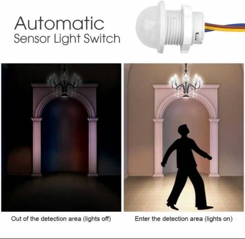 Automatic Motion sensor Humen body light 🚨🚨 Security Alarm ⏰