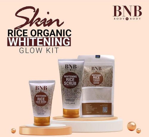 Rice whitening & glowing facial kit