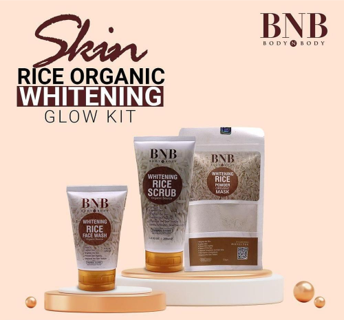 Rice whitening & glowing facial kit