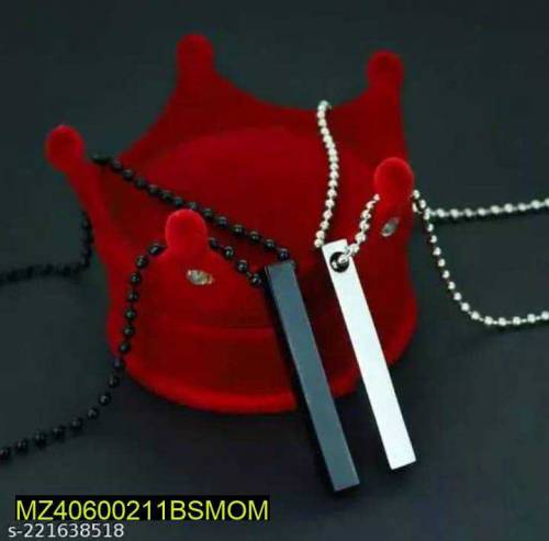 man's bar style pendant pack of 2