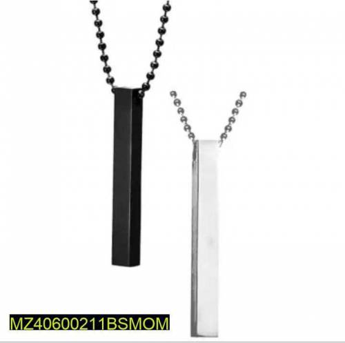 man's bar style pendant pack of 2