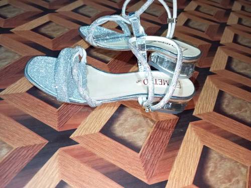 GLASS HEEL SANDAL FOR WOMEN 