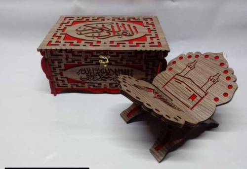 wooden engraved  box with raheel set of 2