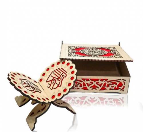 wooden engraved  box with raheel set of 2
