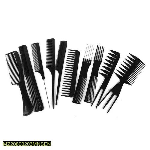 Professional Saloon Hair Comb set - Pack of 10