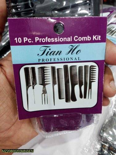 Professional Saloon Hair Comb set - Pack of 10