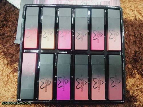 •  Power Bullet Matte Lipstick Pack Of 12