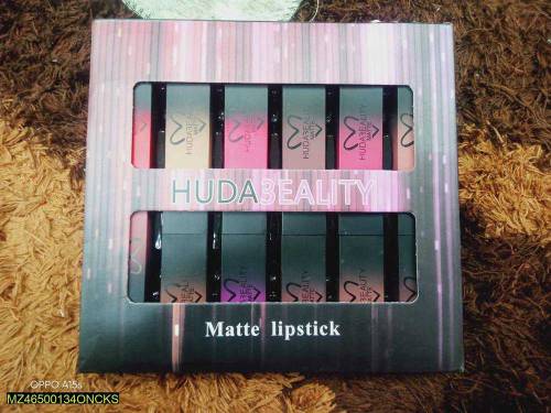 •  Power Bullet Matte Lipstick Pack Of 12