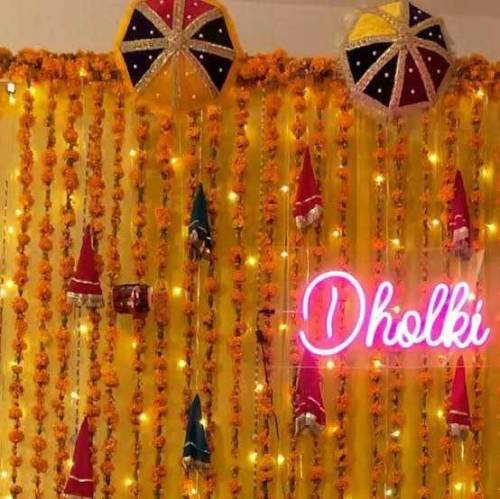Fresh Flower and House lights Decoration 