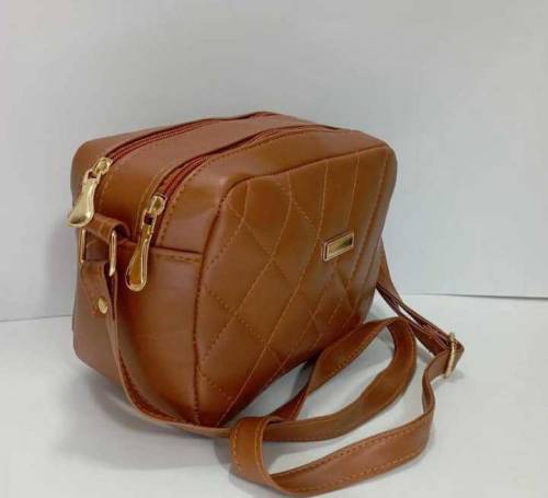Women's leather plain crossbbody bag