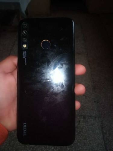 mobile tecno spark 4 back camera damage storage 3.32
