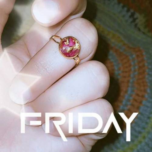 Resin Rose Ring 