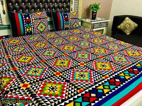 •  Fabric: Crystal Cotton•  Double Size: 1 x Sheet (93 x 97 Inches)•  