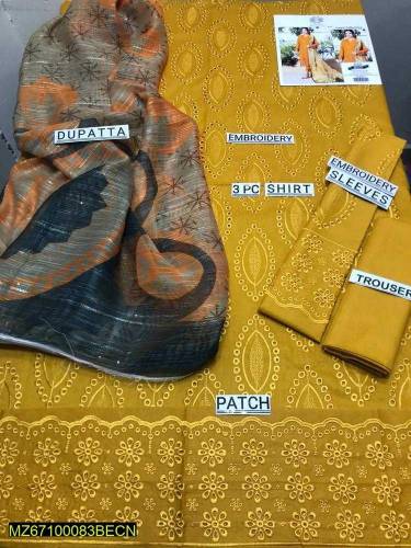 •  Fabric: Lawn•  Pattern: Embroidered•  Shirt Front - Pattern: Embroi