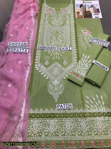 •  Fabric: Lawn•  Pattern: Embroidered•  Shirt Front - Pattern: Embroi